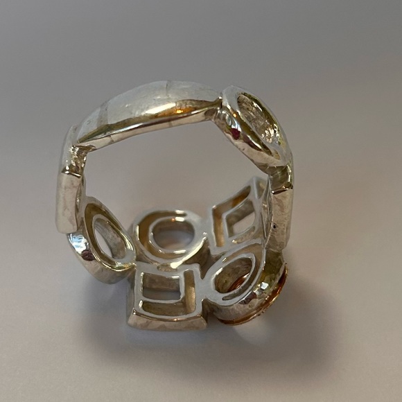 Pink Diamonds, rose gold and sterling silver Ring - Picture 4 of 13